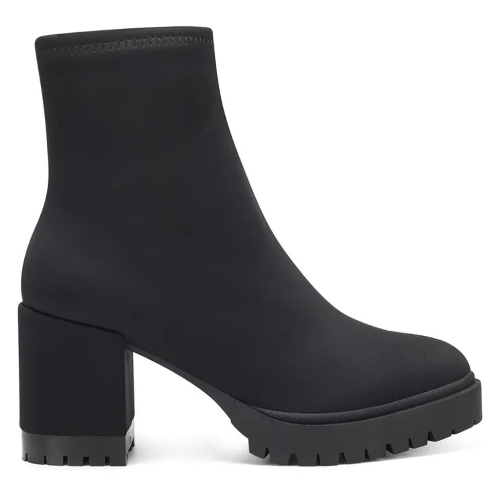New! Aerosoles Emily Neoprene Zipper Lug Sole Bootie size 10.5 New w Box